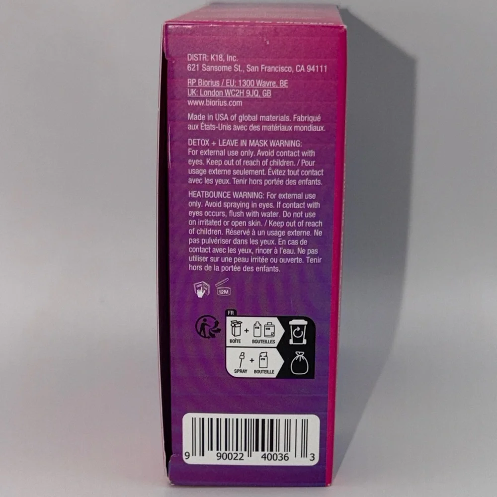 K18 DAMAGED HAIR RESCUE SET 3 Minis:Detox Shampoo/Repair Mask/Protectant NIB! - Picture 14 of 15